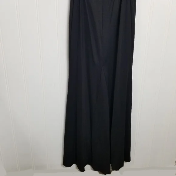 Adrianna Papell Navy Crisscross Back Maxi Dress - Picture 10 of 16